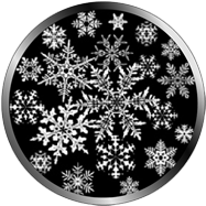snow flackes gobos black and white