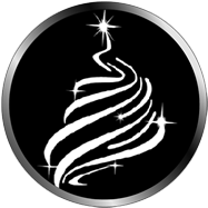 christmas tree with shinig stars gobo