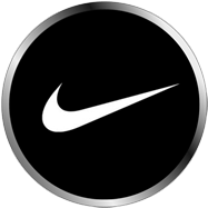 gobo in bianco e nero personalizzato con logo nike