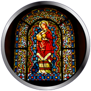vetrata di chiesa, gobo per proiezione
