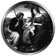 Sacra Famiglia, gobo natalizio