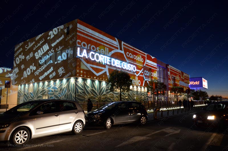 videomapping centri commerciali